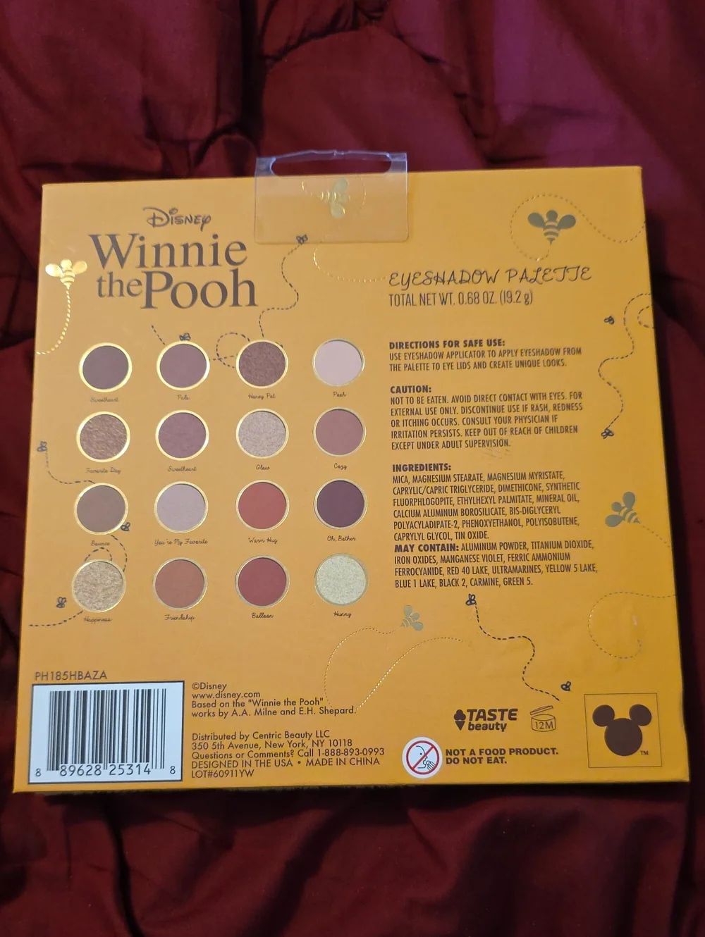Disney Winnie the Pooh Yellow Make-up Pallet
